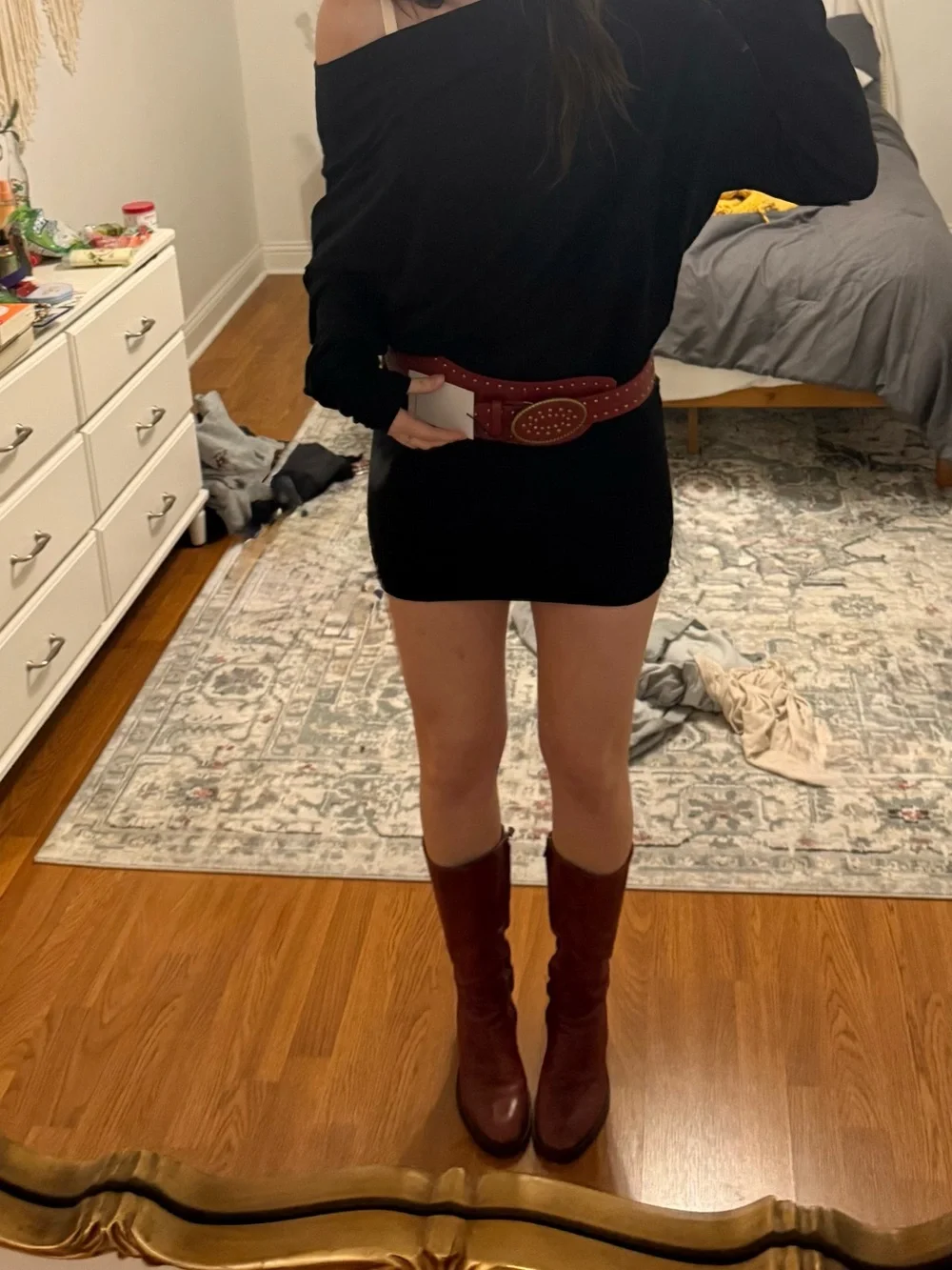 Princess Polly Red Studded Belt